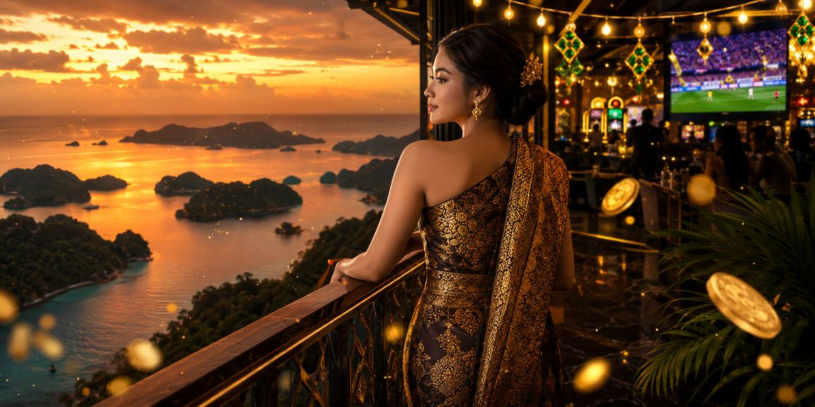 Suasana festival kasino malam hari dengan meja taruhan premium high roller