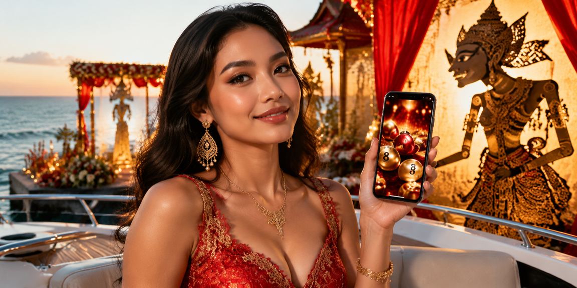 Pengguna bermain mobile casino di pantai Vietnam dengan suasana santai dan modern